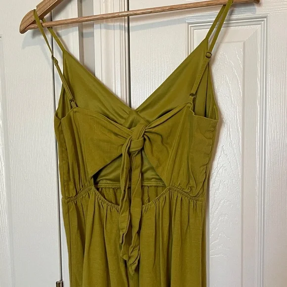 Green Linen Sundress - Picture 6 of 8